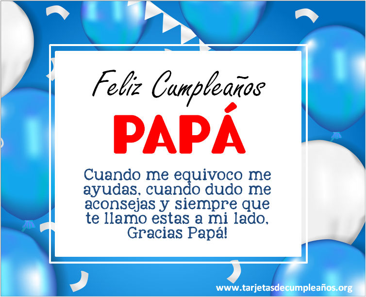 ▷ Tarjetas de Cumpleaños para Papá Imágenes con frases ? ?